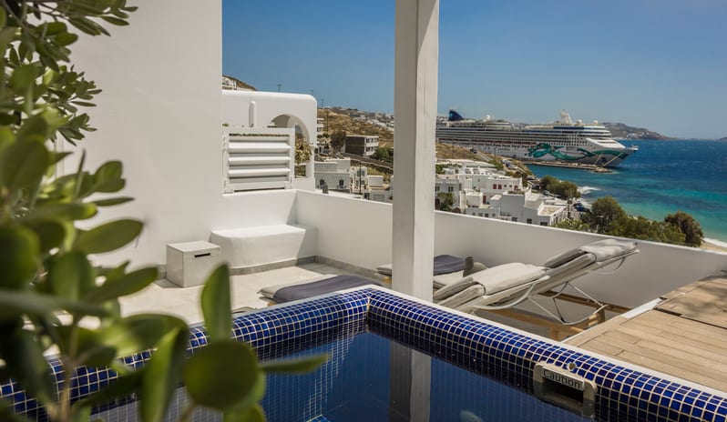 Grace Mykonos Deluxe Room with Plunge pool terrace (3)